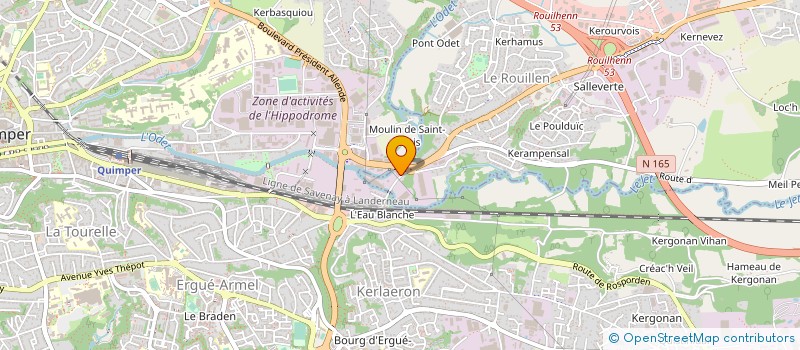 localisation de l'entreprise S.A.R.L. CHAUFFAGE CONCEPT  ERGUE-GABERIC