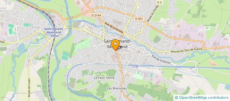 localisation de l'entreprise S.A.R.L. CHICKEN BOX  SAINT-AMAND-MONTROND