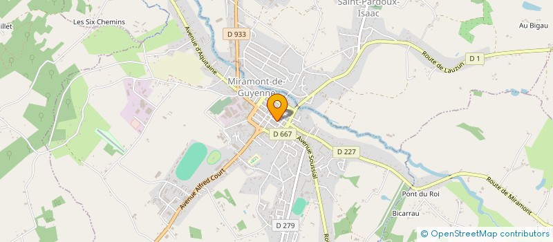 localisation de l'entreprise S.A.R.L. CHRYSLINE à MIRAMONT-DE-GUYENNE
