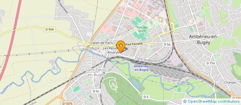 localisation de l'entreprise S.A.R.L COMPE'TRANS à AMBERIEU-EN-BUGEY
