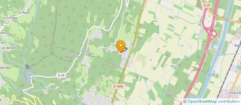 localisation de l'entreprise S.A.R.L. D'ARCHITECTURE AHORA ARCHITECTES  LE TOUVET