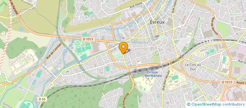 localisation de l'entreprise S.A.R.L. D'ARCHITECTURE HERAULT  EVREUX