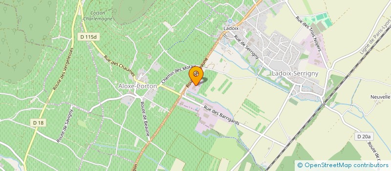 localisation de l'entreprise S.A.R.L. DEBORIANE  LADOIX-SERRIGNY