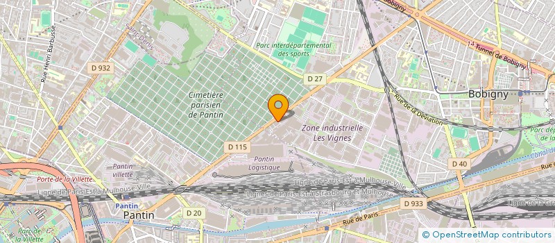 localisation de l'entreprise S.A.R.L DELTA CLEAN IDF  BOBIGNY