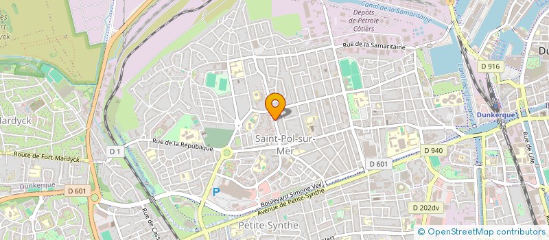 localisation de l'entreprise S.A.R.L DESIGN à DUNKERQUE