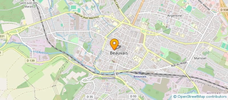 localisation de l'entreprise S.A.R.L. DU COMTE  BEAUVAIS