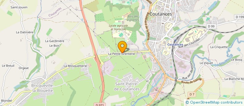 localisation de l'entreprise S.A.R.L. ESPACES VERTS DU BOCAGE SERVICES  BRICQUEVILLE-LA-BLOUETTE