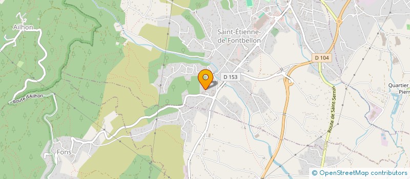 localisation de l'entreprise S.A.R.L. ETS CHANEAC VIANDES & SALAISONS à SAINT-ETIENNE-DE-FONTBELLON