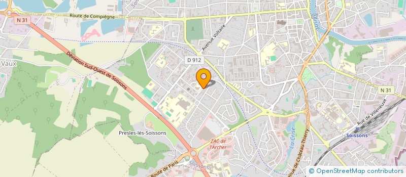localisation de l'entreprise S.A.R.L FAJIPOTEL FRANCE à SOISSONS