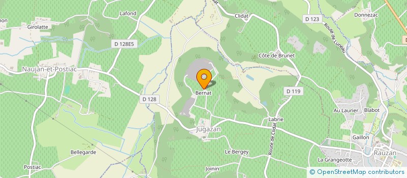 localisation de l'entreprise S.A.R.L FAMILLE RENIER  JUGAZAN