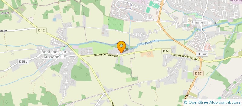 localisation de l'entreprise S.A.R.L. FARGECA à BONREPOS-SUR-AUSSONNELLE