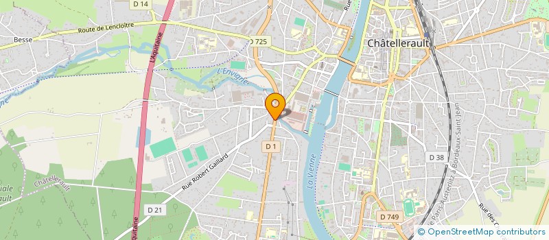 localisation de l'entreprise S.A.R.L. FAVREAU  CHATELLERAULT