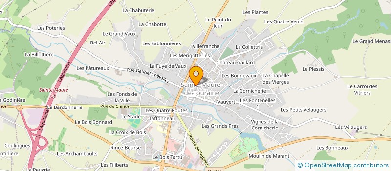localisation de l'entreprise S.A.R.L. FLAS à SAINTE-MAURE-DE-TOURAINE