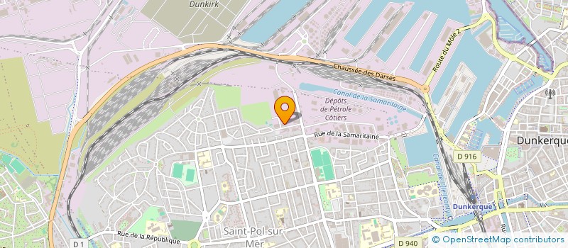 localisation de l'entreprise S.A.R.L. FP PREVENTION à DUNKERQUE