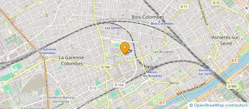 localisation de l'entreprise S.A.R.L G.S OPTIC à BOIS-COLOMBES