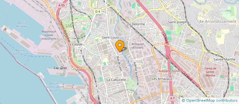 localisation de l'entreprise S.A.R.L G2N à MARSEILLE
