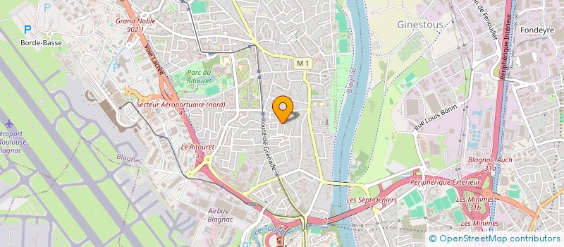 localisation de l'entreprise S.A.R.L. GAMA COURTAGES  BLAGNAC