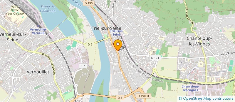 localisation de l'entreprise S.A.R.L GUEDRI  TRIEL-SUR-SEINE