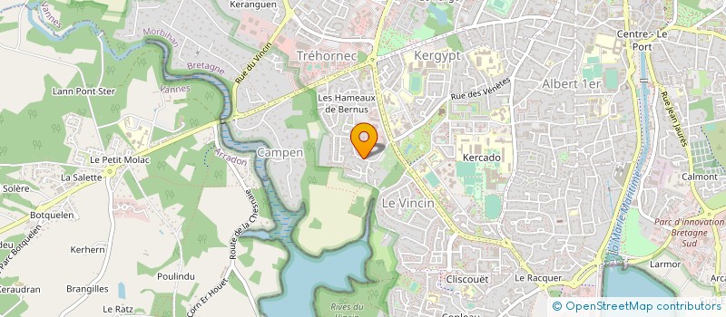 localisation de l'entreprise S.A.R.L. GUIHO PERE ET FILLE à VANNES