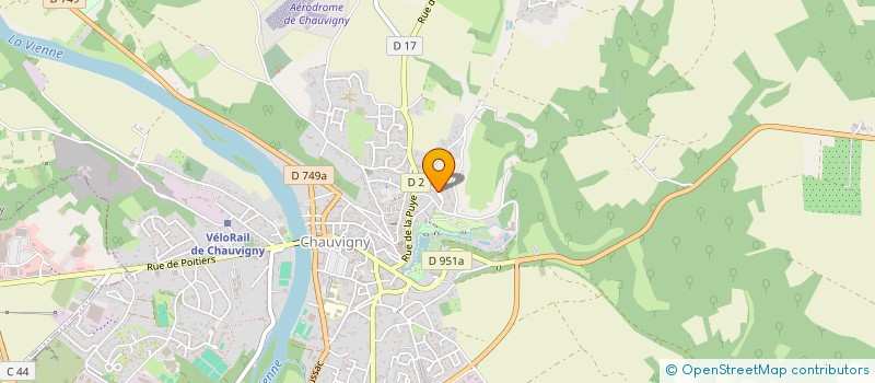 localisation de l'entreprise S.A.R.L. GUILLAUME TAXI 86  CHAUVIGNY