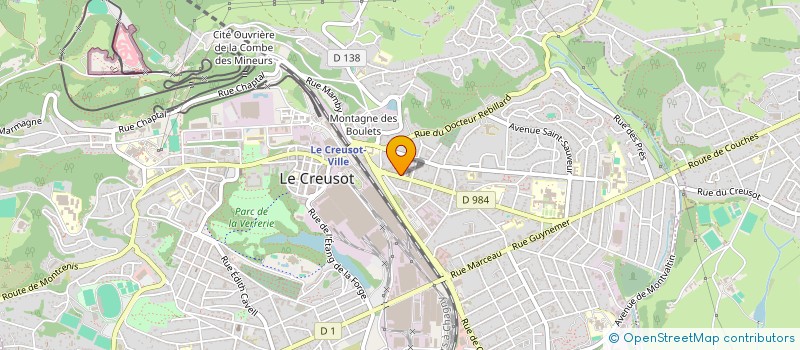 localisation de l'entreprise S.A.R.L. HAIR L  LE CREUSOT