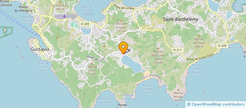 localisation de l'entreprise S.A.R.L HARMONIE SBH à SAINT BARTHELEMY