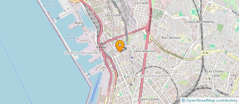 localisation de l'entreprise S.A.R.L. HEDI à MARSEILLE