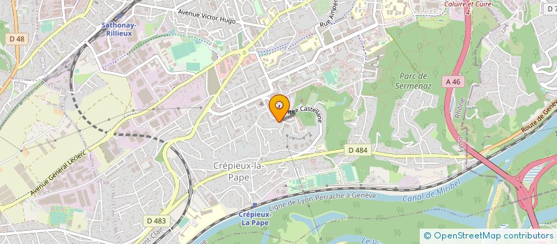 localisation de l'entreprise S A R L HEXAGONE  RILLIEUX-LA-PAPE