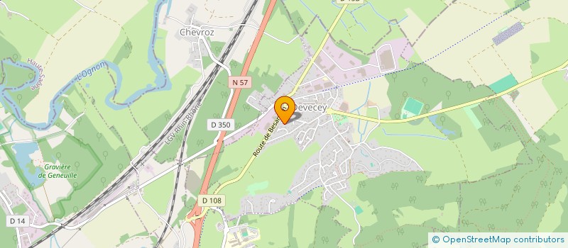 localisation de l'entreprise S.A.R.L. J.T.M.E.  DEVECEY