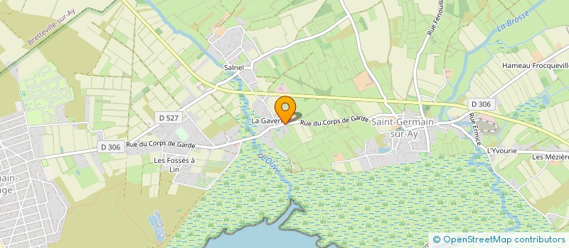 localisation de l'entreprise S.A.R.L. JORET ET FILS à SAINT-GERMAIN-SUR-AY