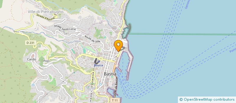 localisation de l'entreprise S.A.R.L. KALLIS EXPERTISE COMPTABLE à BASTIA