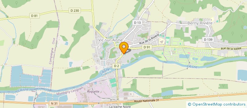 localisation de l'entreprise S.A.R.L. KART PASSION  VIC-SUR-AISNE