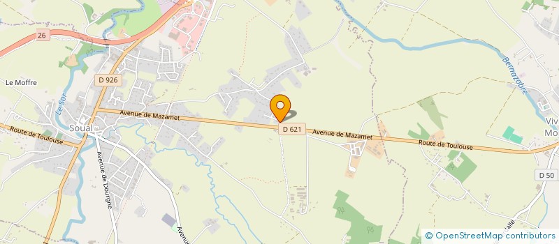 localisation de l'entreprise S.A.R.L KOZLOWSKI TP  SOUAL