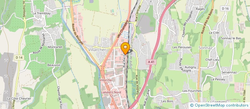 localisation de l'entreprise S.A.R.L L.E.A  VOGLANS