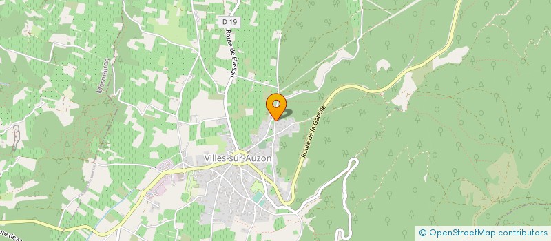 localisation de l'entreprise S.A.R.L. L OUSTAOU IMMO  VILLES-SUR-AUZON