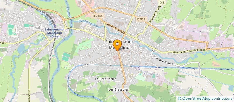 localisation de l'entreprise S.A.R.L. LA BAGUETTE MAGIQUE DE DESERTINES  SAINT-AMAND-MONTROND