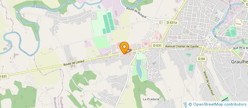 localisation de l'entreprise S.A.R.L. LA GRENOUILLE GOURMANDE à GRAULHET