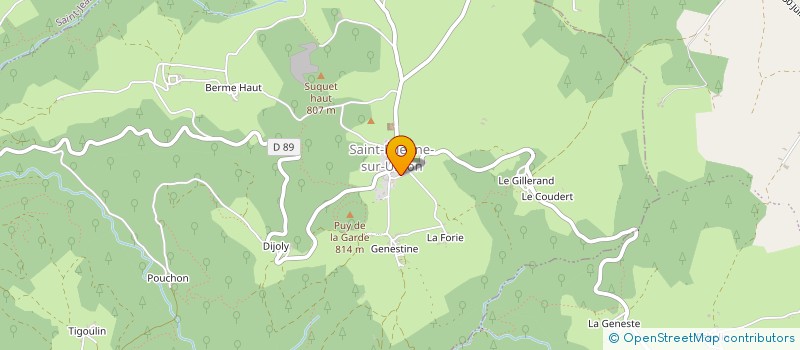 localisation de l'entreprise S.A.R L. LA GUINGUETTE DES MARGALOUS  SAINT-ETIENNE-SUR-USSON