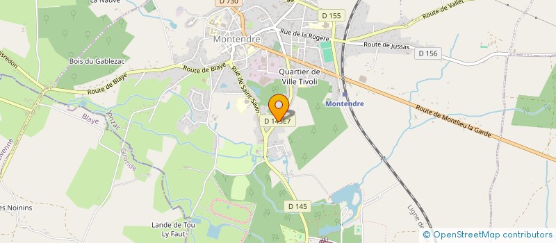 localisation de l'entreprise S.A.R.L. LABROUCHE à MONTENDRE