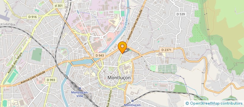 localisation de l'entreprise S.A.R.L. LAVAGE DU CENTRE  MONTLUCON
