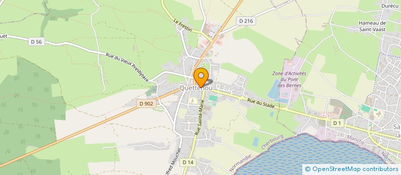 localisation de l'entreprise S.A.R.L. LE COIFFEUR NORMAND  QUETTEHOU