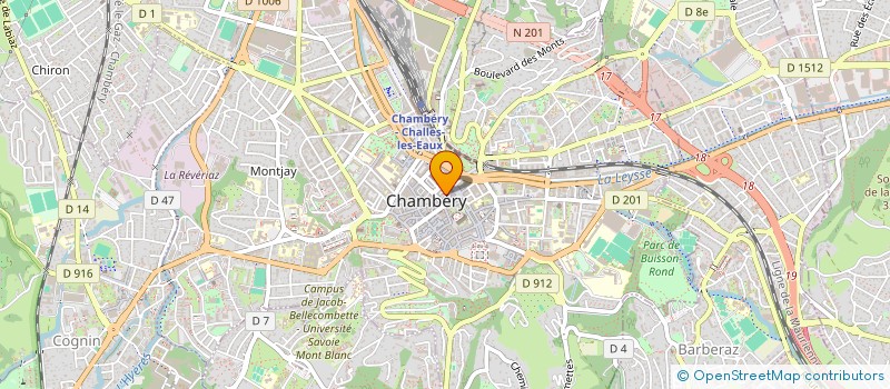 localisation de l'entreprise S.A.R.L LE COSMO  CHAMBERY