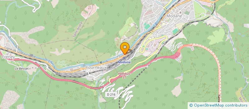 localisation de l'entreprise S.A.R.L. LE GOURMANDIN I à MODANE