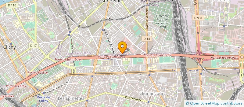 localisation de l'entreprise S.A.R.L. LE NEGOCE à SAINT-OUEN-SUR-SEINE