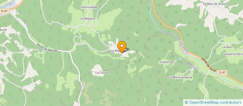 localisation de l'entreprise S.A.R.L. LE PONT DE MAZERAT SOCIETE EN LIQUIDATION  TAMNIES