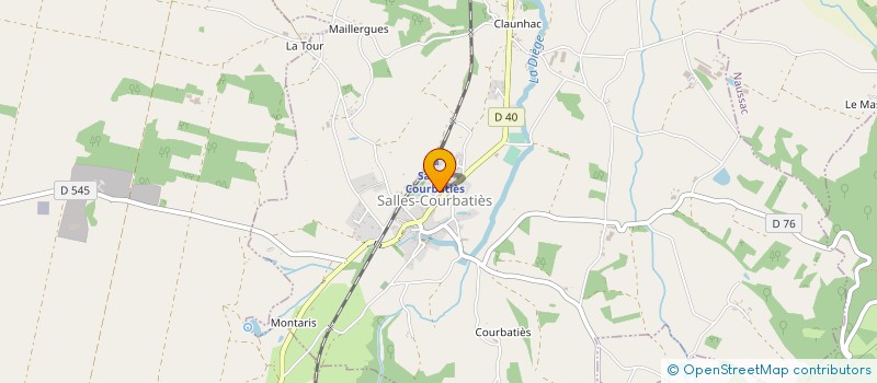 localisation de l'entreprise S.A.R.L. LES CANALS  VILLENEUVE