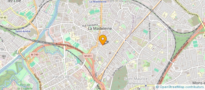 localisation de l'entreprise S.A.R.L. LOUIS MAM à LA MADELEINE
