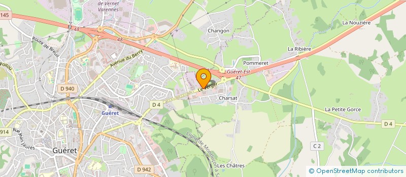 localisation de l'entreprise S.A.R.L. M & D à SAINTE-FEYRE