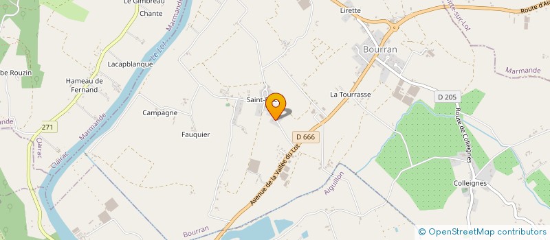 localisation de l'entreprise S.A.R.L. M.D.C. à BOURRAN