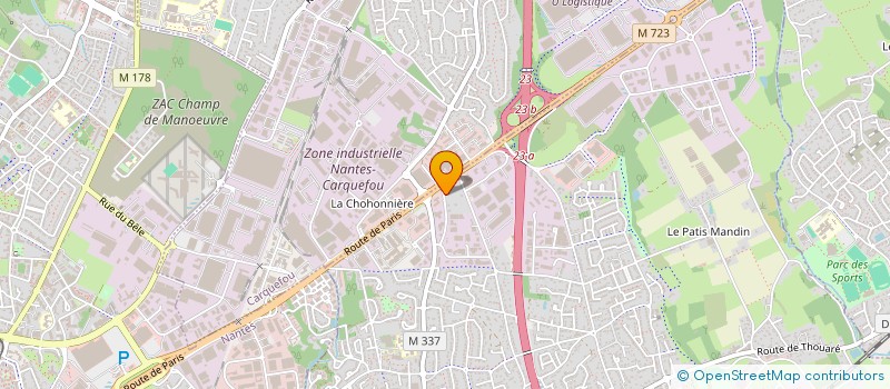 localisation de l'entreprise S.A.R.L. M.F.D. à SAINTE-LUCE-SUR-LOIRE